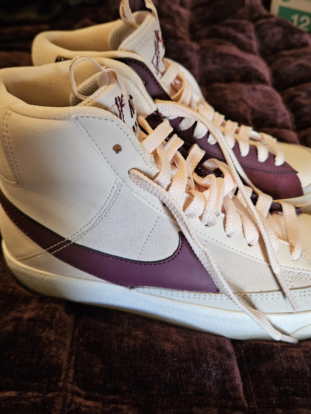 Nike Blazer Mid with Maroon Swoosh